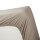 Ambiante Spannbettlaken Cotton Uni TD_Taupe_UV_UV_160x210/220 Pocket pth: 18 cm 1 Topper- 160 x 220 cm natur