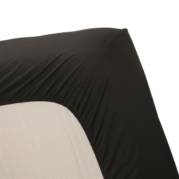 Ambiante Spannbettlaken Cotton Uni HL_Black_UV_UV_180x220 /220 cm Steghöhe: 35 cm 1 180 x 210 schwarz