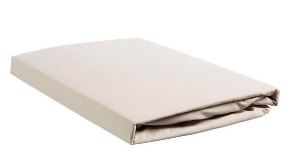 Ambiante Spannbettlaken Cotton Uni HL_Sand_UV_UV_90x210/220 /220 cm Steghöhe: 35 cm 1 90 x 210 natur
