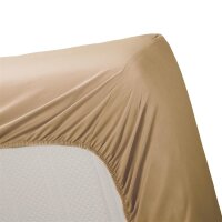 Ambiante Spannbettlaken Cotton Uni HL_Khaki_UV_UV_160x200 Steghöhe: 35 cm 1 160 x 200 cm natur