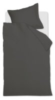 Ambiante Satin Bettwäsche Uni_Dark Grey_ _UV_135x200...