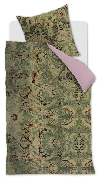 At Home by Beddinghouse Bettwäsche Persian Rug_Green_ _UV_155x220 + 1x 1 , 1 155 x 220 cm, 80 x 80 cm grün