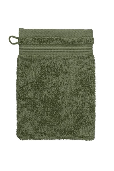 Beddinghouse Heimtextilie Waschlappen Sheer_Olive Green_UV_UV_16x22 3 x Waschlappen 16 cm x 22 cm grün