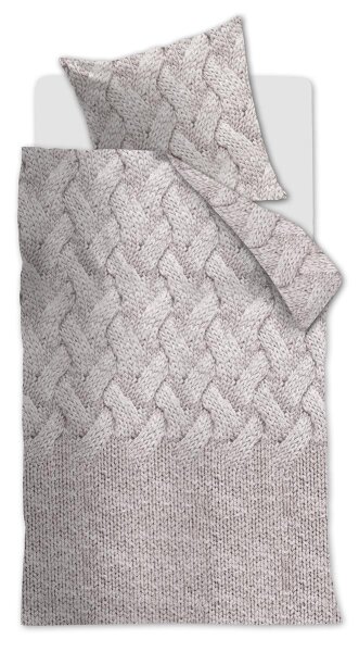 Beddinghouse Bettwäsche Wool_Off-white_ _UV_155x220 + 1x 1 , 1 155 x 220 cm, 80 x 80 cm weiß