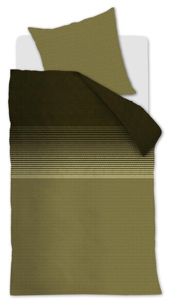 Beddinghouse Bettwäsche mi_Green_ _UV_155x220 + 1x 1 , 1 155 x 220 cm, 80 x 80 cm grün
