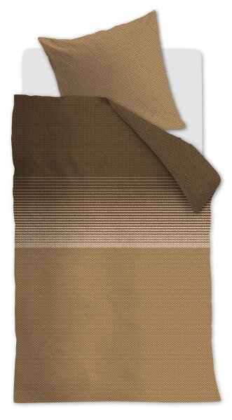Beddinghouse Bettwäsche mi_Dark Sand_ _UV_135x200 + 1x 1 , 1 135 x 200 cm, 80 x 80 cm natur
