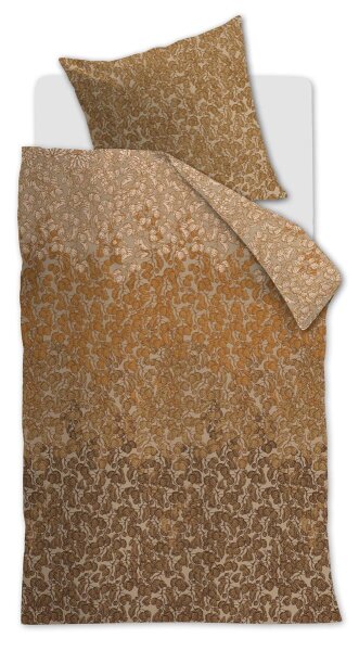 Beddinghouse Bettwäsche Evan_Terra_ _UV_155x220 + 1x 1 , 1 155 x 220 cm, 80 x 80 cm orange