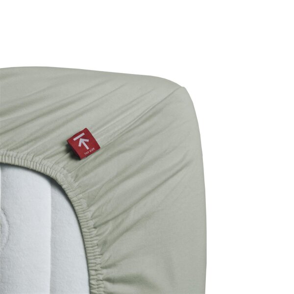 Beddinghouse Jersey Spannbettlaken HL_Grey Green_UV_UV_160x200/220 /220 cm, Pocket pth: 40 cm 1 160 x 200 Grau