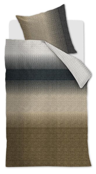 Beddinghouse Bettwäsche Duco_Anthracite_ _UV_135x200 + 1x 1 , 1 135 x 200 cm, 80 x 80 cm grau