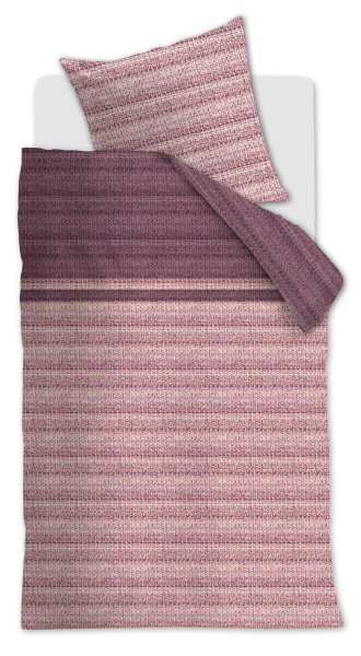 Beddinghouse Bettwäsche Lorena_Mauve_ _UV_135x200 + 1x 1 , 1 135 x 200 cm, 80 x 80 cm rosa