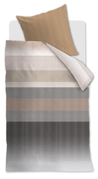 Beddinghouse Bettwäsche Theo_Sand_ _UV_135x200 + 1x 1 , 1 135 x 200 cm, 80 x 80 cm natur