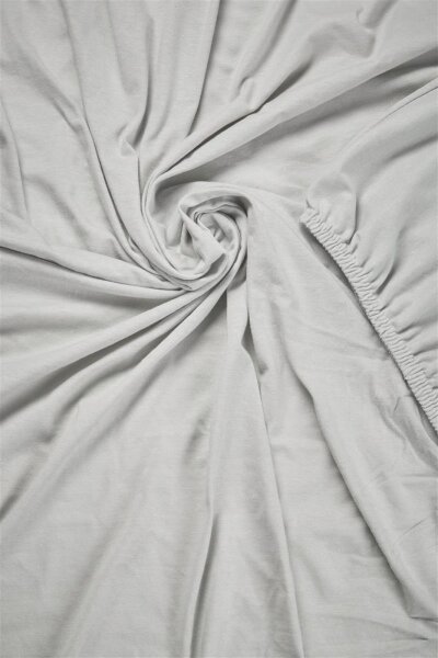 Beddinghouse Jersey Spannbettlaken HL_Light Grey_UV_UV_100x200/220 /220 cm, Pocket pth: 40 cm 1 100 x 200 Grau