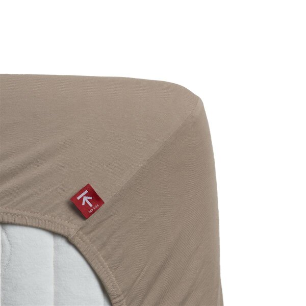 Beddinghouse Jersey Spannbettlaken Stretch HL_Taupe_UV_UV_160x200/220 /220 cm, Pocket pth: 40 cm 1 160 x 200 natur