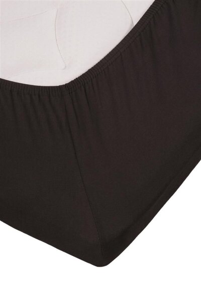 Beddinghouse Jersey Spannbettlaken Stretch TD_Black_UV_UV_160x200/220 /220 cm, Pocket pth: 25 cm 1 Topper- 160 x 200