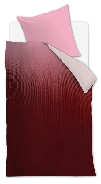 Beddinghouse Bettwäsche Virtual_Red_ _UV_155x220 + 1x 1 , 1 155 x 220 cm, 80 x 80 cm rot