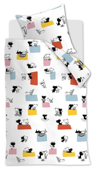 Beddinghouse x Fiep Amsterdam Bettwäsche Vrien n_Multi_ _UV_135x200 + 1x 1 , 1 135 x 200 cm, 80 x 80 cm bunt