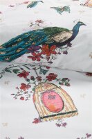 Beddinghouse x Hanneke de Jager Bettwäsche Sweet Birds_Pink_ _UV_135x200 + 1x 1 , 1 135 x 200 cm, 80 x 80 cm rosa