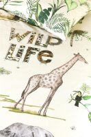Beddinghouse x Hanneke de Jager Bettwäsche Wild Life_Sand_ _UV_135x200 + 1x 1 , 1 135 x 200 cm, 80 x 80 cm natur