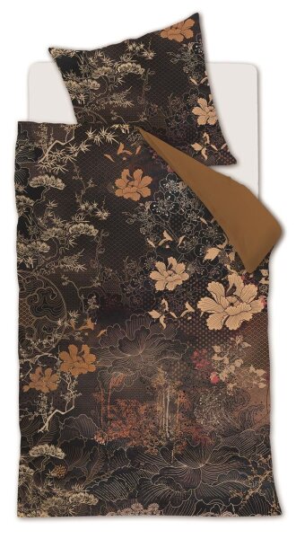 Beddinghouse x Fiep Amsterdam Bettwäsche Imperial_Brown_ _UV_155x220 + 1x 1 , 1 155 x 220 cm, 80 x 80 cm braun