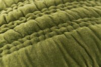 KAAT Amsterdam Kissen ko Quilta_Olive Green_UV_UV_43x43 1 Zier 43 cm x 43 cm grün