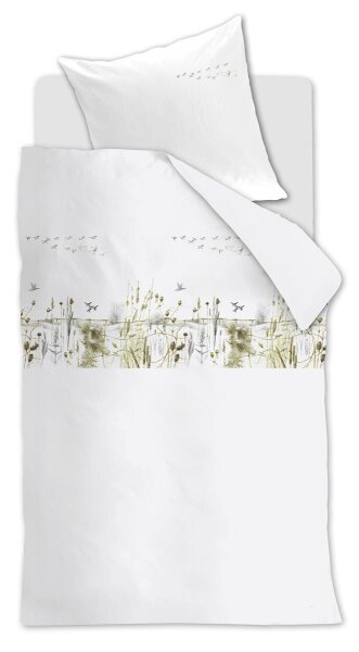 Marjolein Bastin Bettwäsche Winterly_ al_ _UV_155x220 + 1x 1 , 1 155 x 220 cm, 80 x 80 cm natur