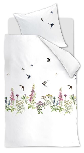 Marjolein Bastin Bettwäsche Swallows_Multi_ _UV_155x220 + 1x 1 , 1 155 x 220 cm, 80 x 80 cm bunt
