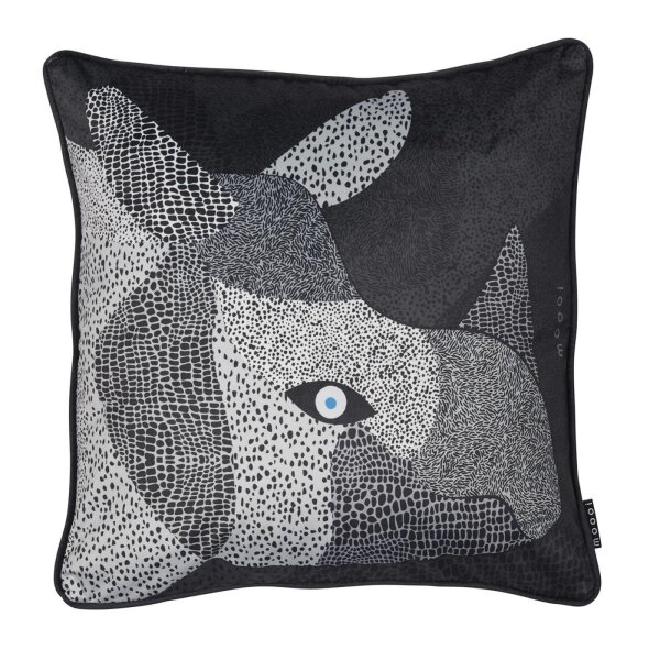Beddinghouse Kissen ko MO Dwarf Rhino Cushion_Black_UV_UV_50x50 / " 1 Zier 50x50 cm, 20x20 bunt