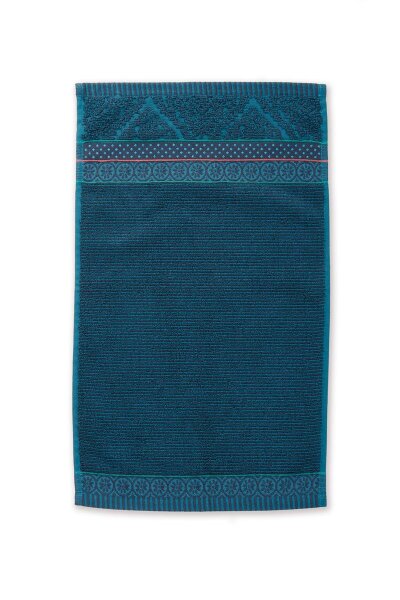 PiP Studio Handtuch Gäste Soft Zellige_Dark Blue_UV_UV_30x50 1 Gäste 30 x 50 cm blau