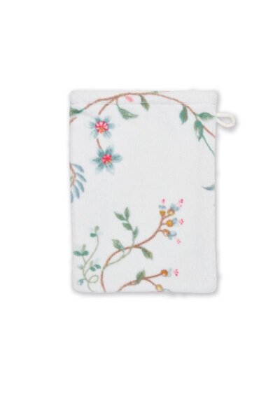 PiP Studio Heimtextilie Waschlappen Les Fleurs_White_UV_UV_16x22 3 x Waschlappen 16 x 22 cm weiß
