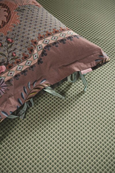 Pip Studio Spannbettlaken Suki_Olive Green_UV_UV_100x200 HH: 25 100 x 200 cm Pocket depth: 25 1 Topper-Spannbettlaken