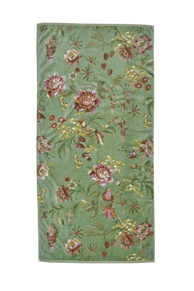 PiP Studio Heimtextilie Duschtuch Secret Gar n_Green_UV_UV_70x140 1 Duschtuch 70 x 140 cm grün