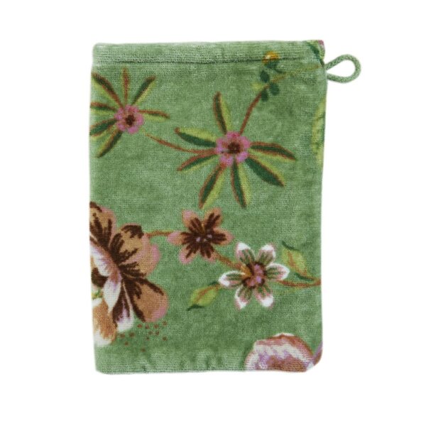 PiP Studio Heimtextilie Waschlappen Secret Gar n_Green_UV_UV_16x22 3 x Waschlappen 16 x 22 cm grün