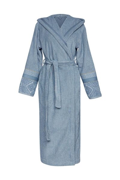PiP Studio Heimtextilie Ba mantel Soft Zellige Bathrobe_Blue Grey_UV_UV_XXL XXL 1 Ba mantel Grau