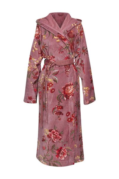 Pip Studio Bademantel Secret Garden Bathrobe_Mauve_UV_UV_S S 1 Bademantel