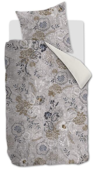 Rivièra Maison Bettwäsche Floral Paisley_Sand_ _UV_155x220 + 1x 1 , 1 155 x 220 cm, 80 x 80 cm natur