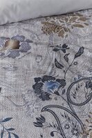 Rivièra Maison Bettwäsche Floral Paisley_Sand_ _UV_155x220 + 1x 1 , 1 155 x 220 cm, 80 x 80 cm natur