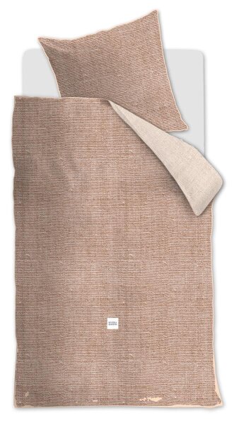 Rivièra Maison Bettwäsche Coughton Court_Peach_ _UV_155x220 + 1x 1 , 1 155 x 220 cm, 80 x 80 cm orange