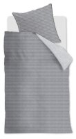 Rivièra Maison Bettwäsche Pinstripe_Grey_ _UV_135x200 + 1x 1 , 1 135 x 200 cm, 80 x 80 cm Grau