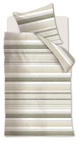 Rivièra Maison Bettwäsche Sturdy Stripe_Grey Green_ _UV_135x200 + 1x 1 , 1 135 x 200 cm, 80 x 80 cm Grau