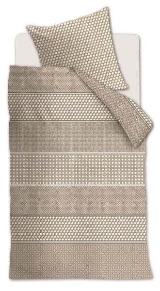 Rivièra Maison Bettwäsche Rattana_ al_ _UV_155x220 + 1x 1 , 1 155 x 220 cm, 80 x 80 cm natur