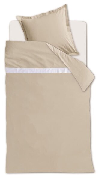 Rivièra Maison Bettwäsche Ease_Sand_ _UV_135x200 + 1x 1 , 1 135 x 200 cm, 80 x 80 cm natur
