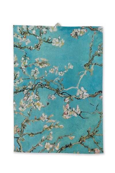 Beddinghouse x Van Gogh Museum Heimtextilie Geschirrtuch Blossom Tea Towel_Blue_UV_UV_50x70 1 Tea Towel 50 x 70 cm blau