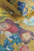 Beddinghouse x Van Gogh Museum Mako Satin Bettwäsche Partout s Fleurs_Gold_ _UV_135x200 + 1x 1 , 1 135 cm x 200 cm