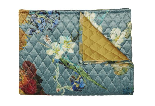 Beddinghouse x Van Gogh Museum Tagesdecke Partout s Fleurs Bedspread_Green_UV_UV_180x260 1x 1 180 cm x 260 cm grün