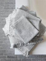 vtwonen Waschlappen Groove_Anthracite_UV_UV_16x22 16 x 22 cm 3 x Waschlappen