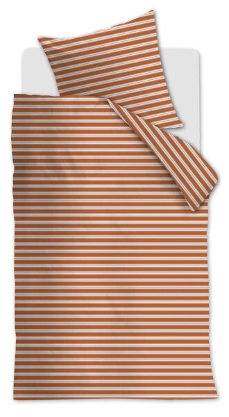 vtwonen Bettwäsche Pyjamas_Terra_ _UV_135x200 + 1x 1 , 1 135 x 200 cm, 80 x 80 cm orange