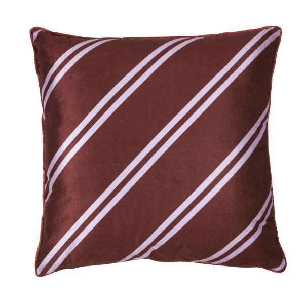 vtwonen Kissen ko Diagonal Cushion_Dark Red_UV_UV_50x50 1x 1 Zier 50x50 cm rot