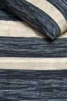 vtwonen Bettwäsche Painted Stripe_Black_ _UV_155x220 + 1x 1 , 1 155 x 220 cm, 80 x 80 cm schwarz