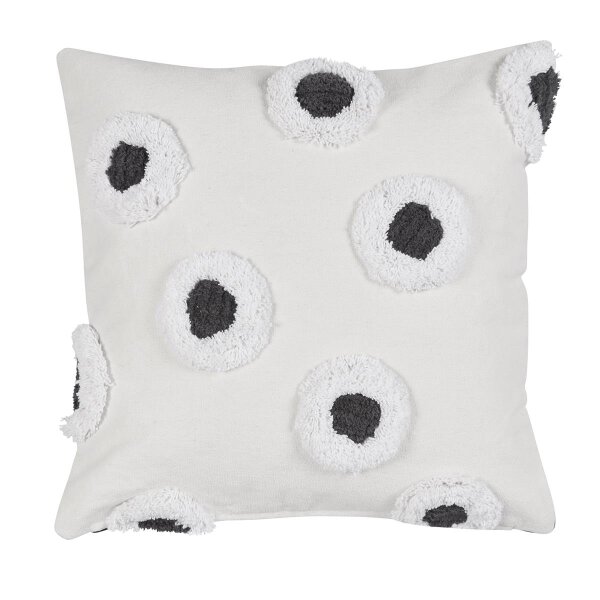 vtwonen Kissen ko Stripe and Eye Cushion_ al_UV_UV_50x50 1 Zier 50 x 50 cm natur