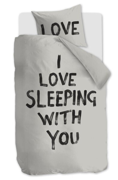 vtwonen Bettwäsche Love Sleep_ al_ _UV_135x200 + 1x 1 , 1 135 x 200 cm, 80 x 80 cm natur